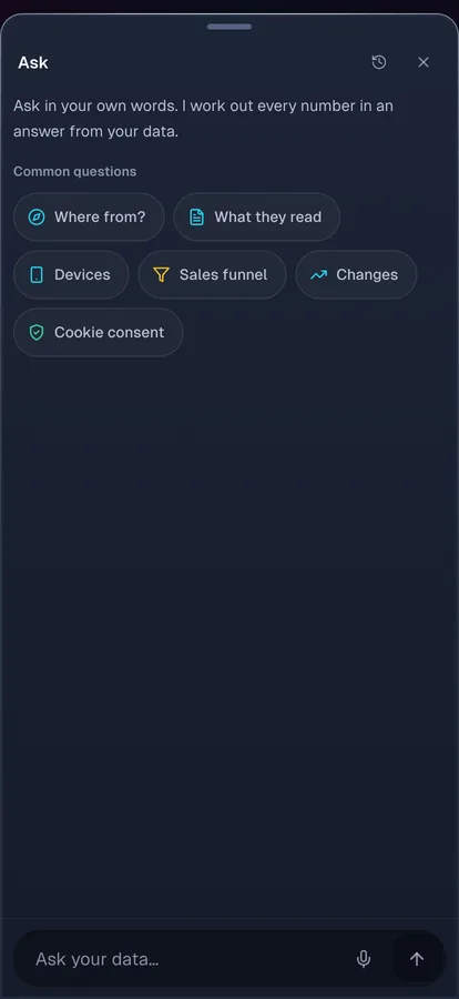 Ask in the Conseto app, Demo pražiareň project